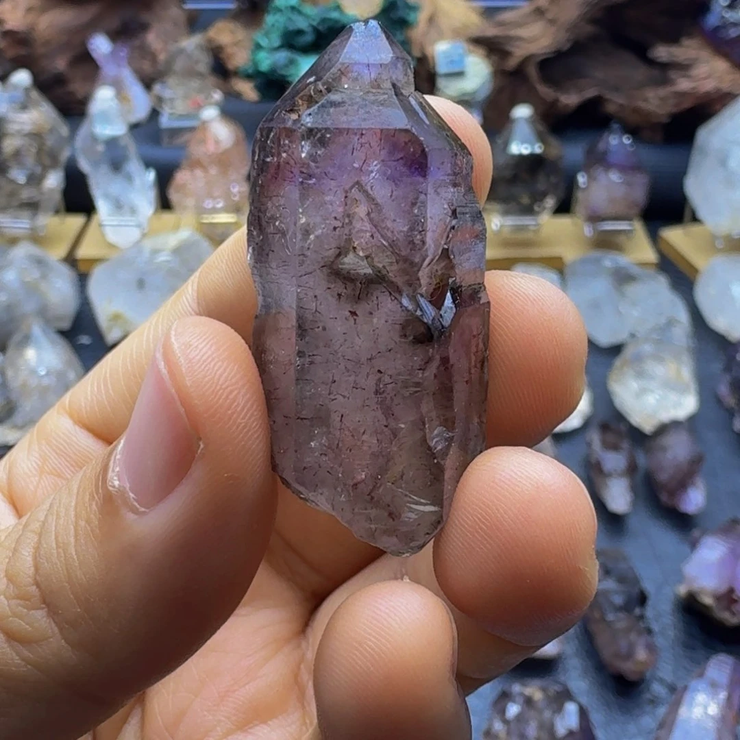 石材超七骸骨水晶