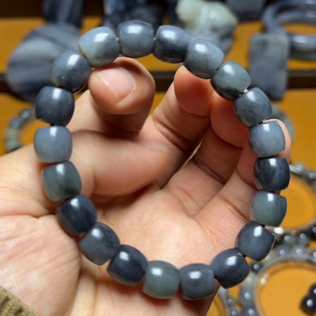 和田玉未镶嵌手链卡十直切手串不退换