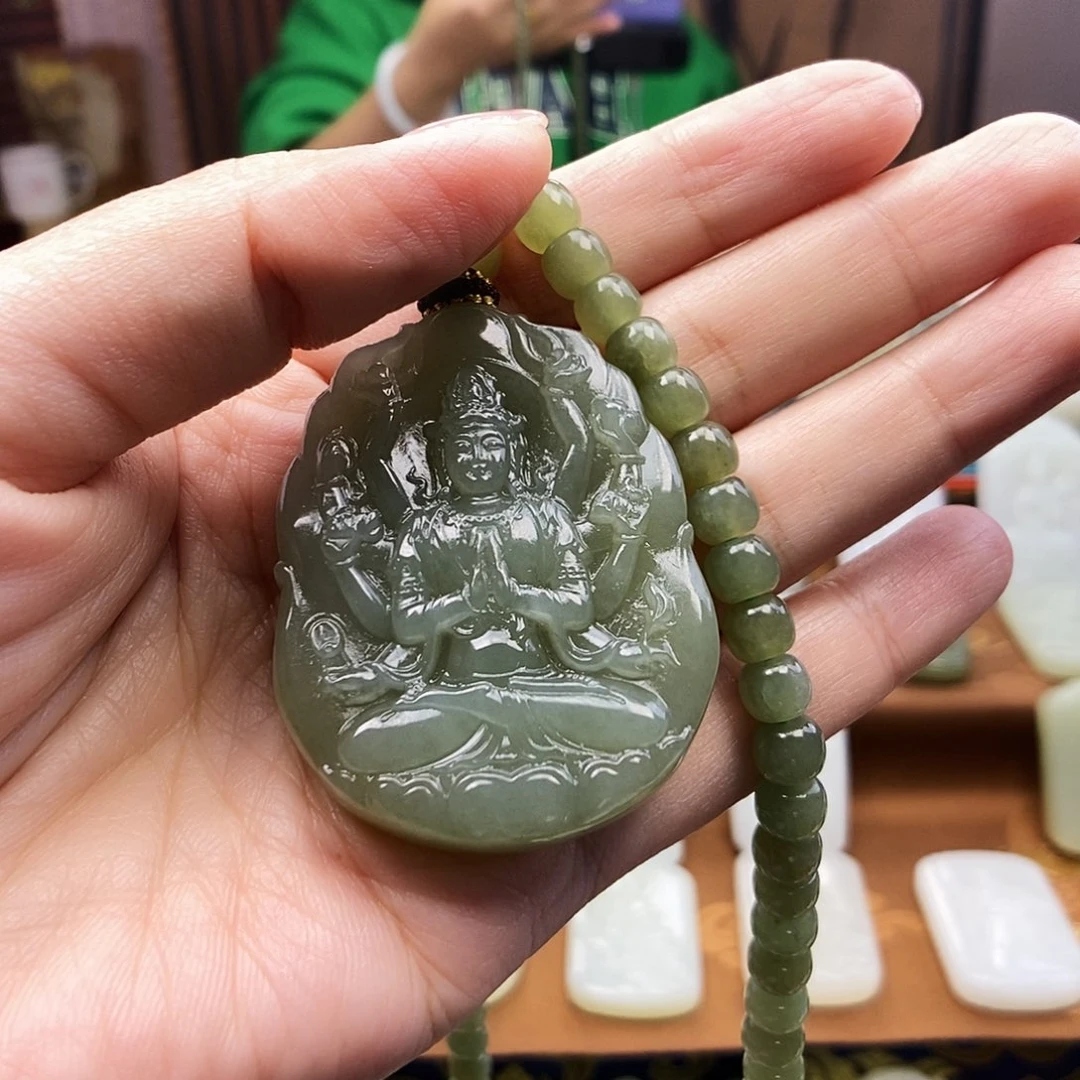 颈饰未镶嵌和田玉不***味