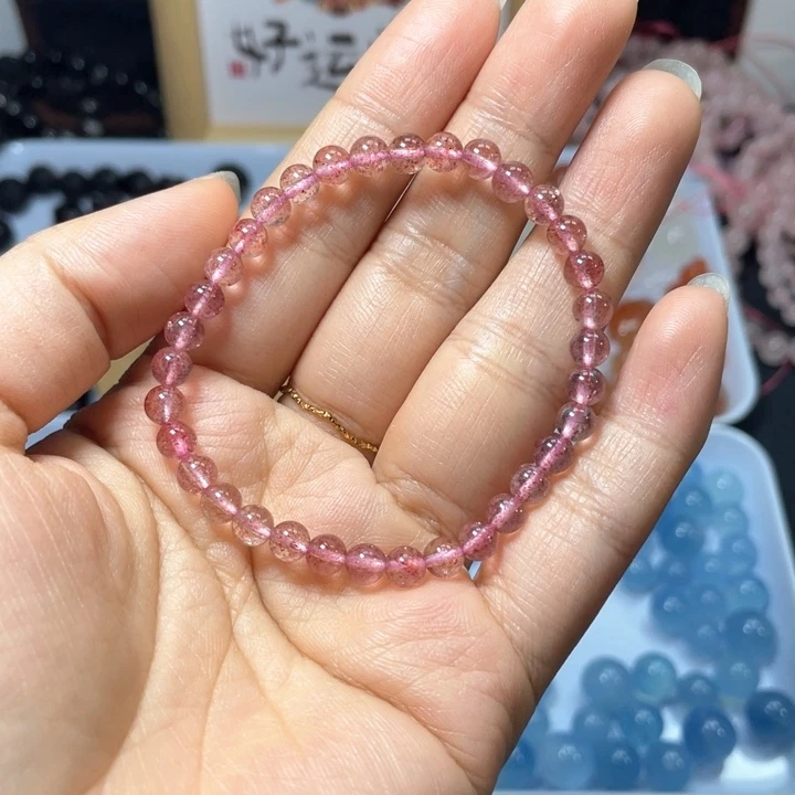 未镶嵌手链水晶草莓