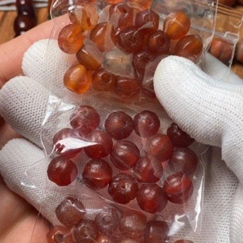 无***风玛瑙/玉髓未镶嵌珠子藏传小元素配饰饰品