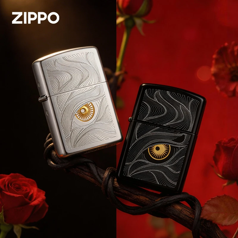 【秋水含睛】zippo打火机正品双面简约高级感送男生礼物高级奢华商品图