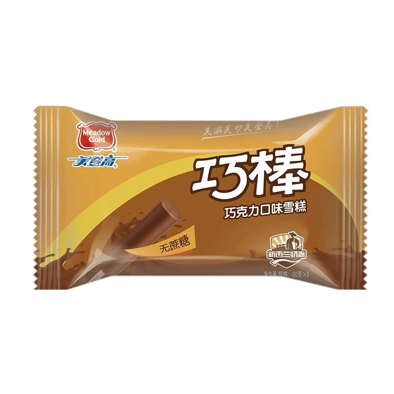 美登高巧克力味无蔗糖巧棒雪糕 60g*6
