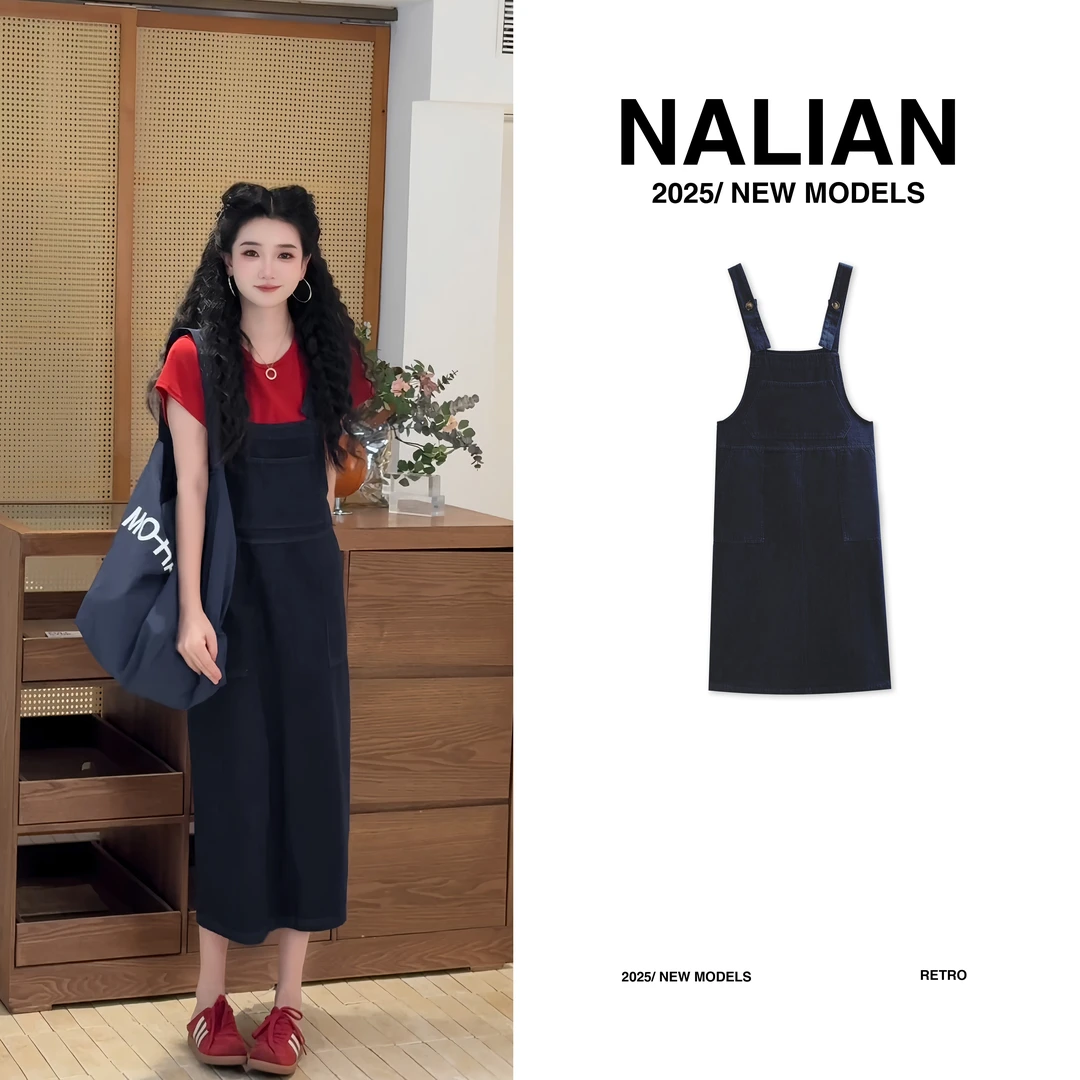 JGCFL516#复古牛仔背带裙516