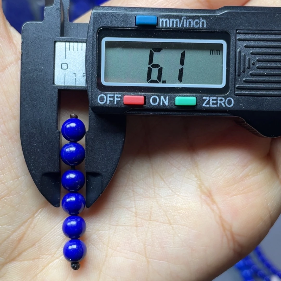 青金石未镶嵌6mm弟子珠配饰