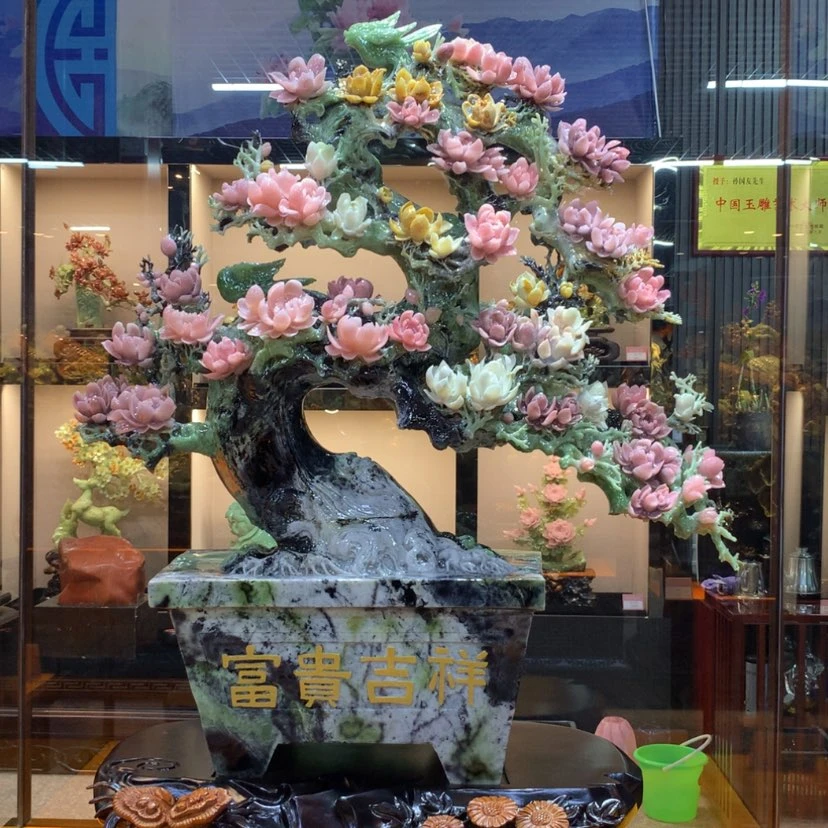 【闪购商品】未镶嵌蛇纹石玉摆件覆膜