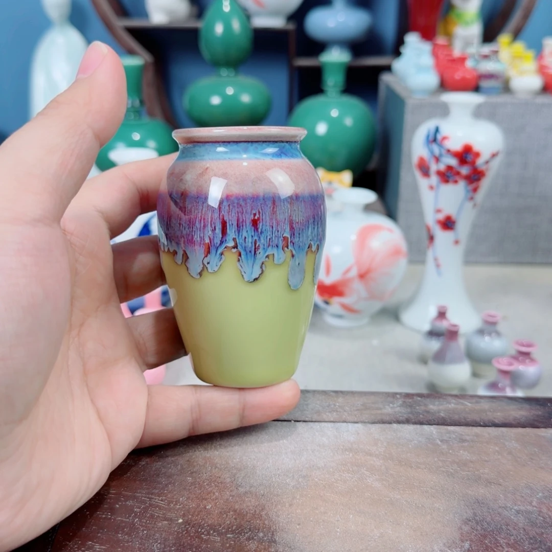 陶瓷手工小花器摆件