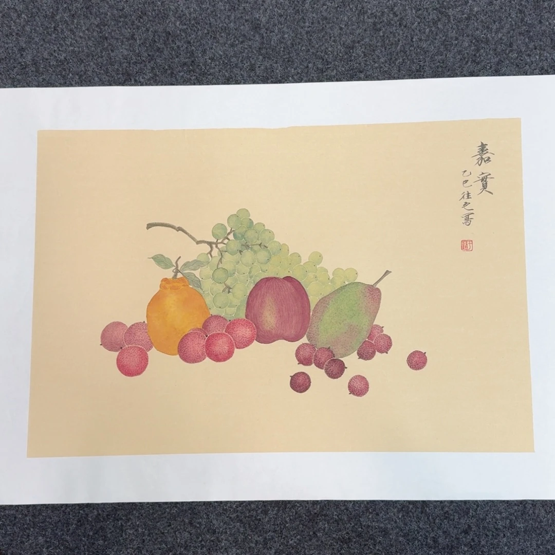 国画纯手绘山水花鸟作品