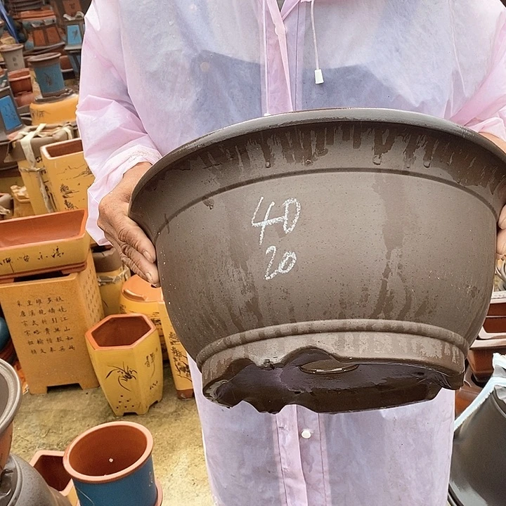 紫砂花瓶紫砂花盆