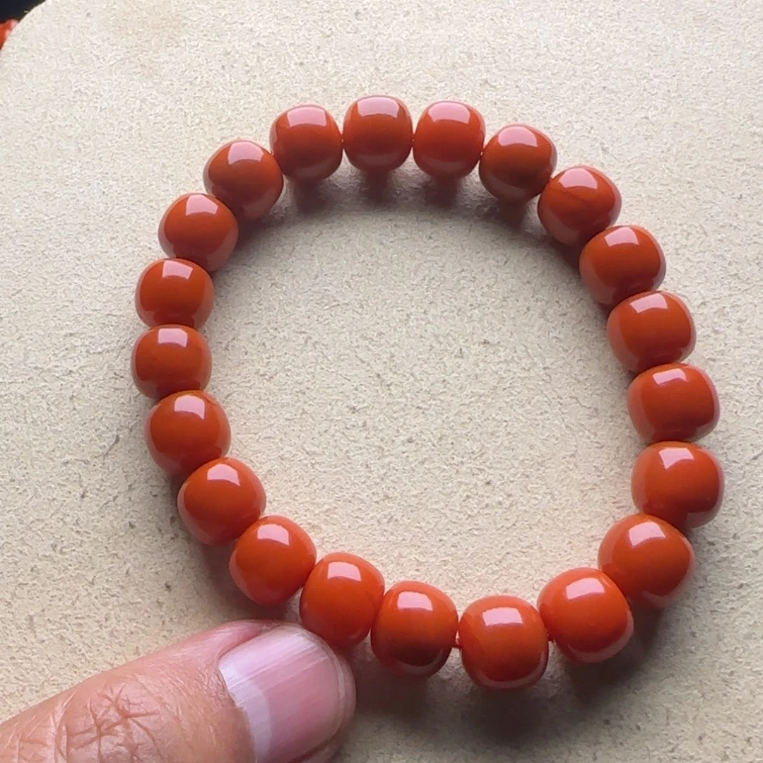 南红玛瑙未镶嵌手链11mm大陷坝