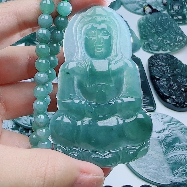 翡翠未镶嵌颈饰e246899987644