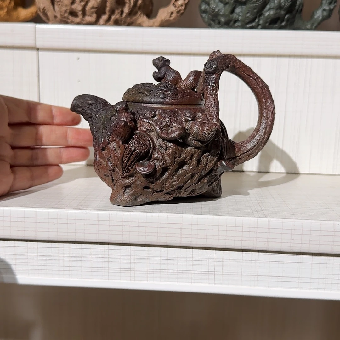 紫砂茶壶供春柴烧