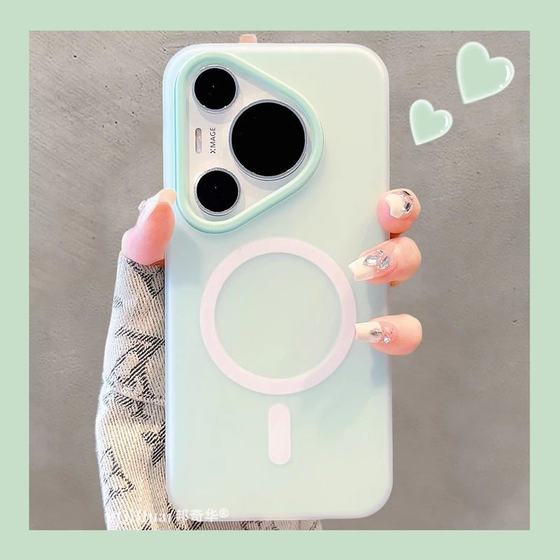 适用华为pura70pro+手机壳70Ultra多巴胺果冻二合一磁吸pura80pro