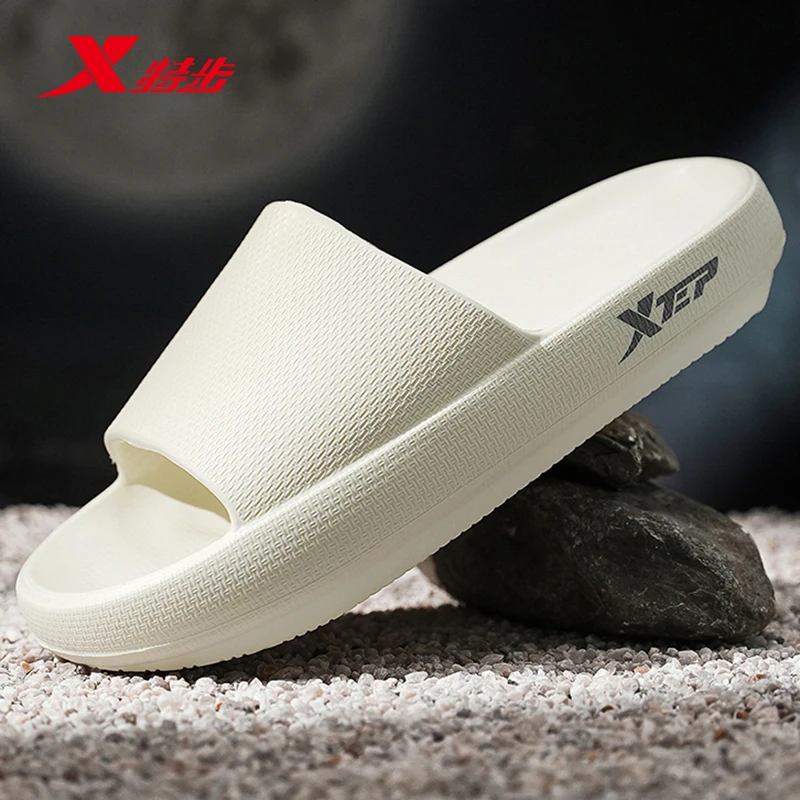 特步拖鞋男款2025新款爆款外穿新款夏季防滑厚底男士拖鞋外穿透气