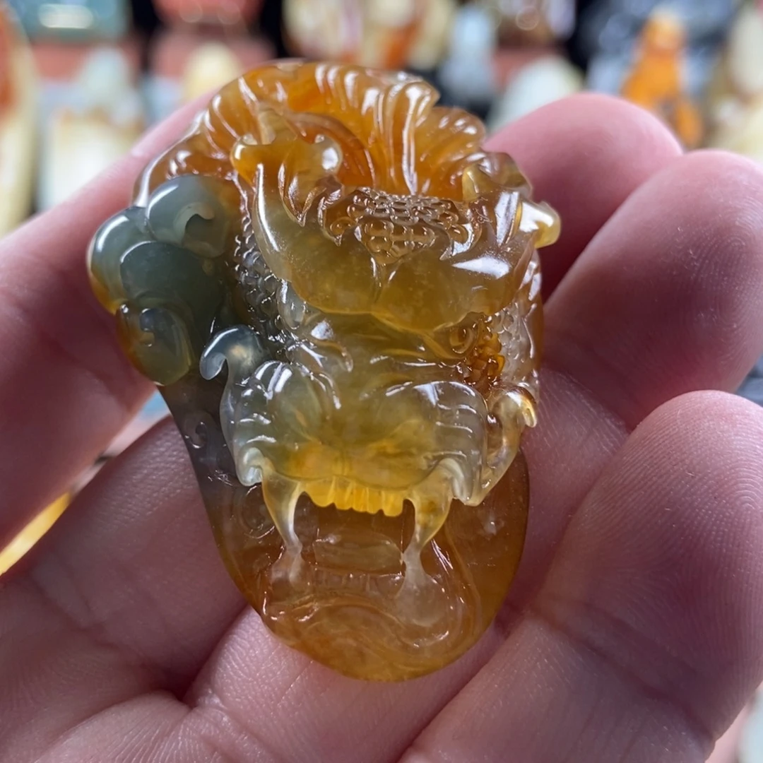 岫玉未镶嵌手把件