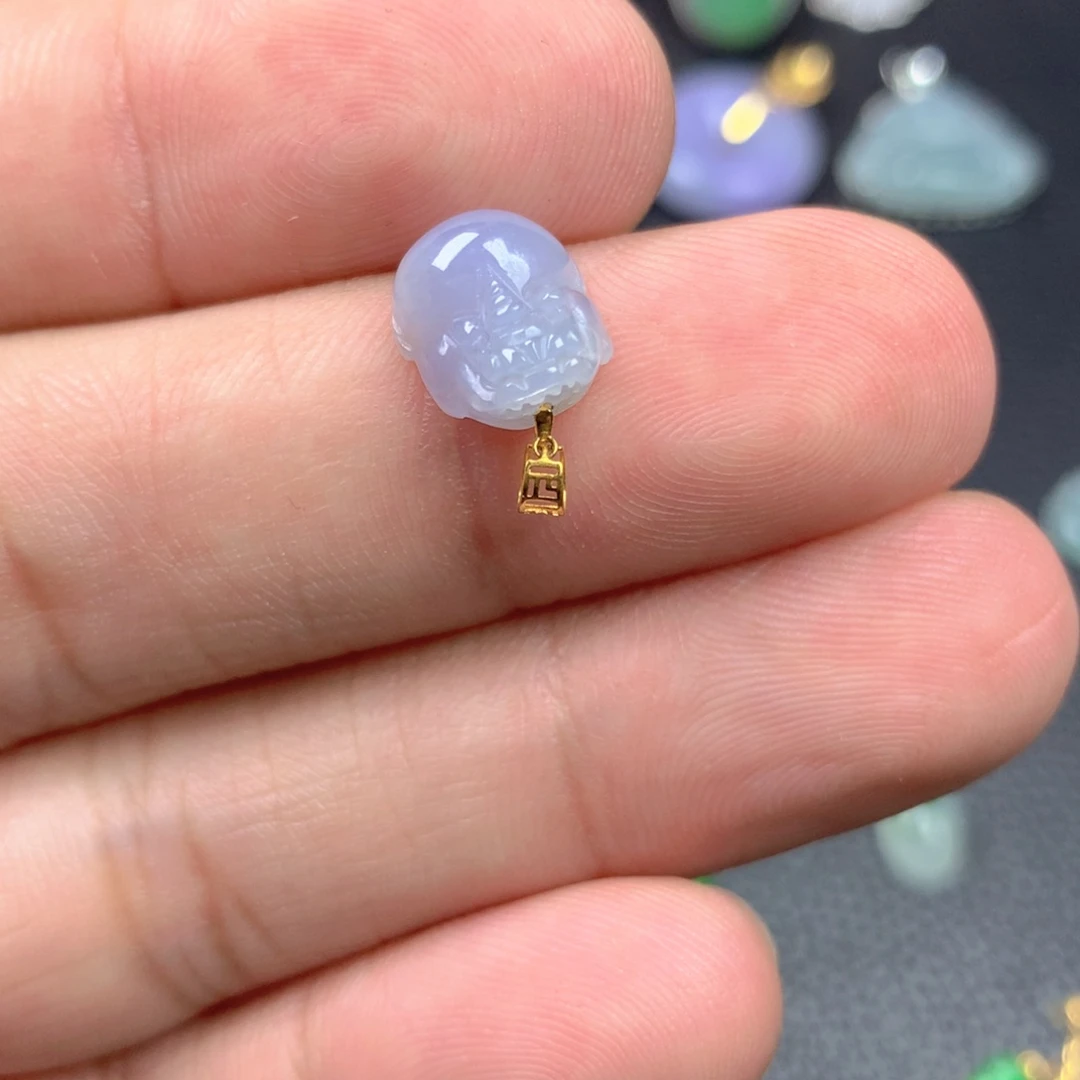 【闪购商品】翡翠18K金镶嵌颈饰翡翠