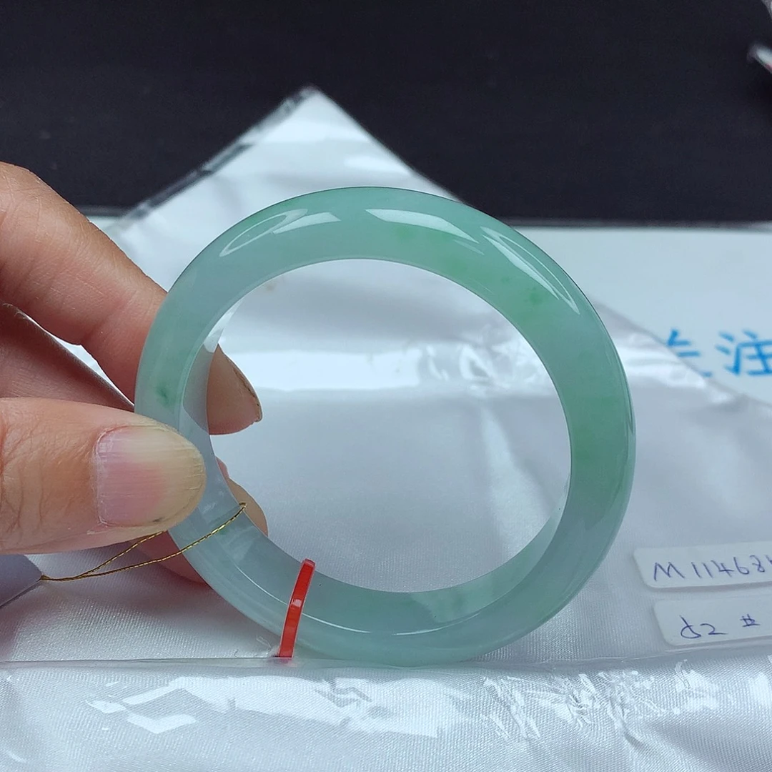 翡翠未镶嵌手镯52圈4685