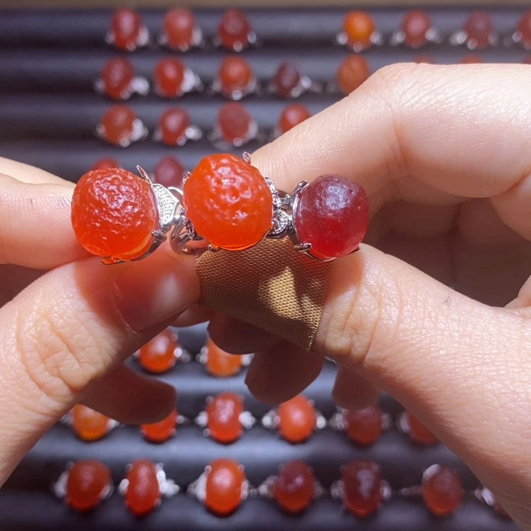 你***呀玛瑙/玉髓合金戒指