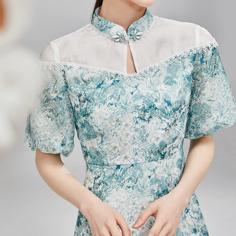 【媛媛女王专享】【黛逸】改良旗袍女夏季年轻款P22TL3027