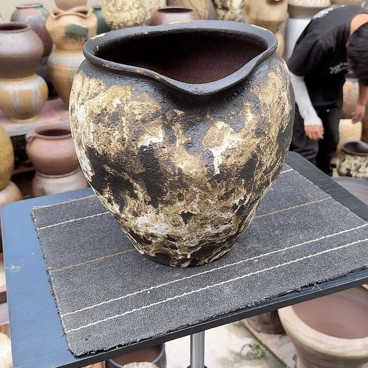 紫砂花盆高度32口径23