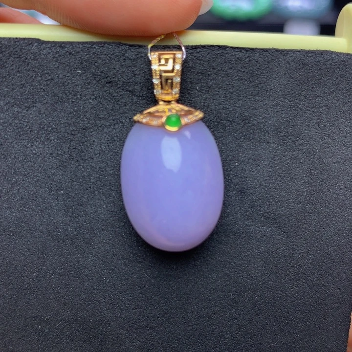 翡翠手链18K金镶嵌翡翠