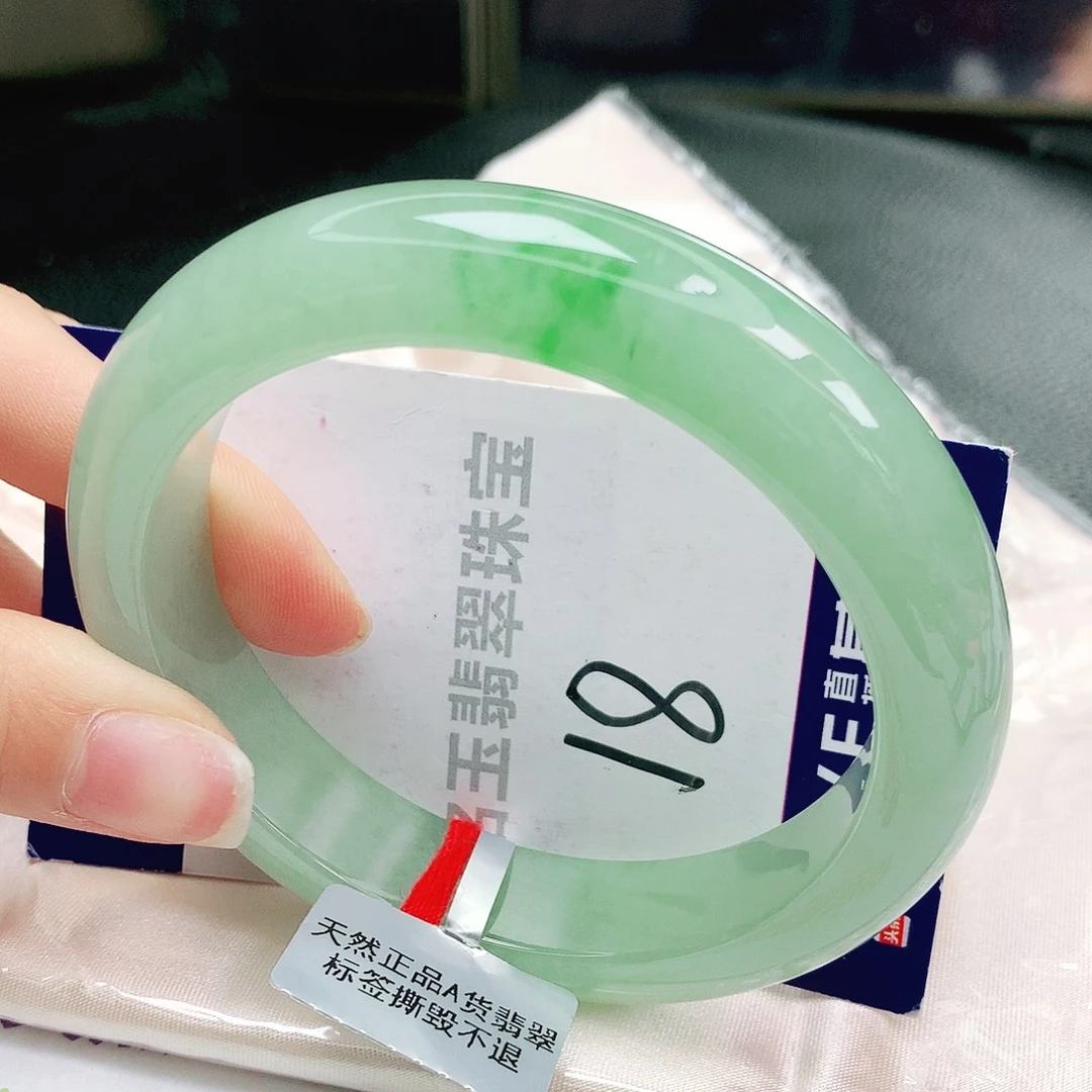 未镶嵌手镯翡翠缅甸天然a货翡翠手镯60.8
