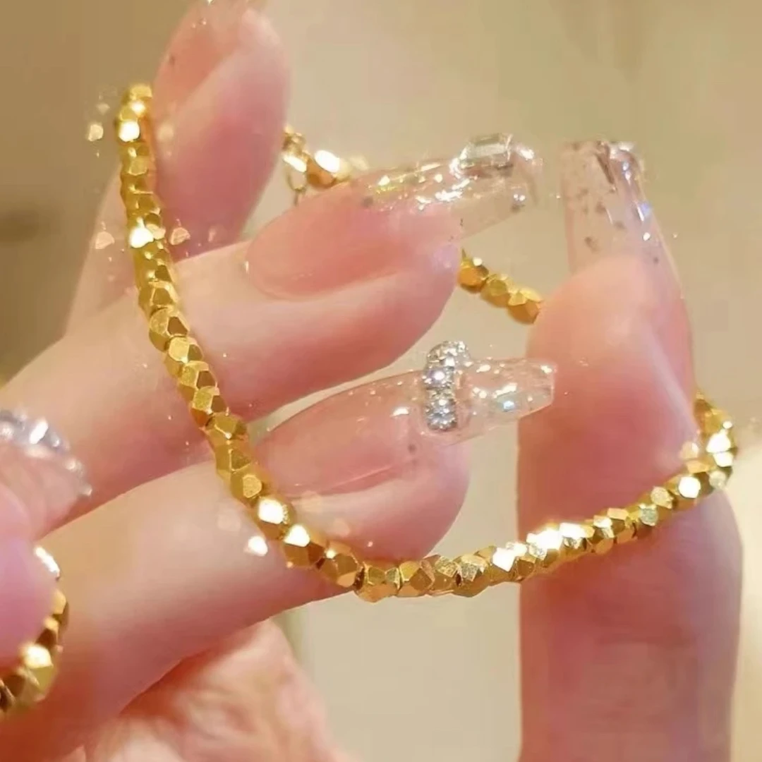 铜合金手链 碎银几两手链女时尚百搭新款个性时尚手饰