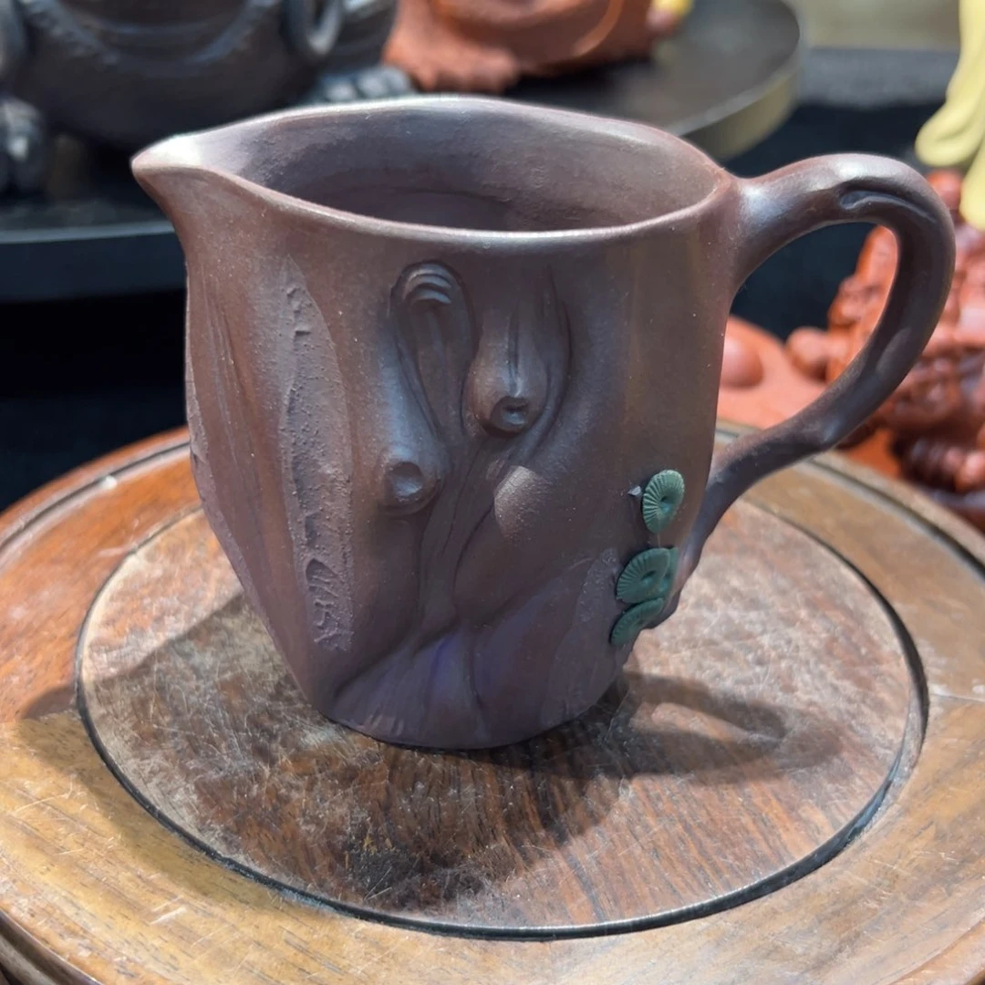 紫砂摆件飘*全手公道杯