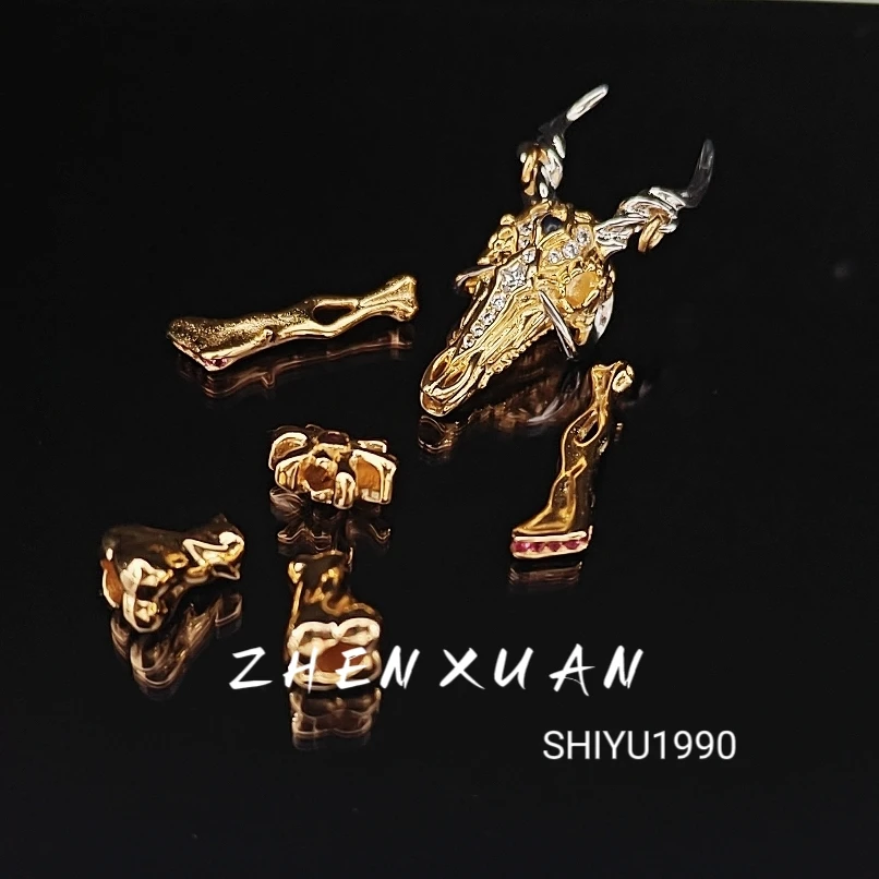 升级款暴徒绅士羊三通加配件一套文玩配饰（非李宏暴徒绅士三通）