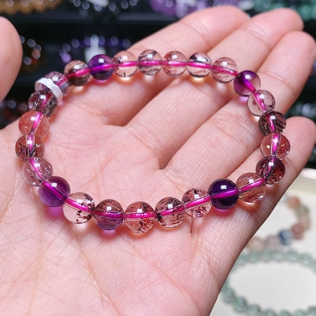 水晶手串未镶嵌超七