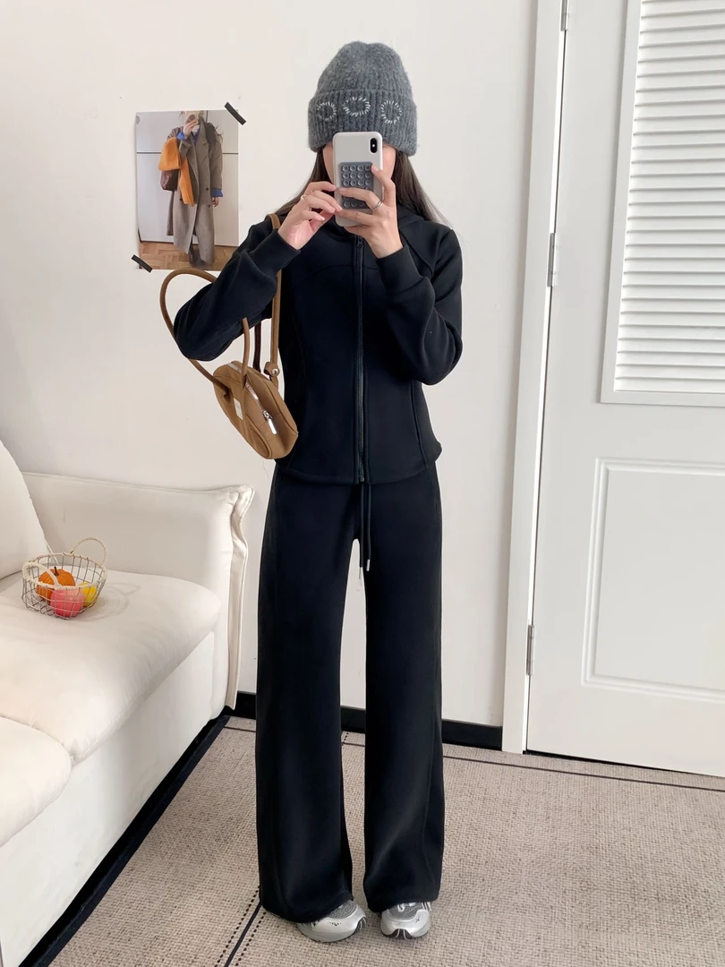 【露同款石墨烯双面绒连帽外套】可搭套装