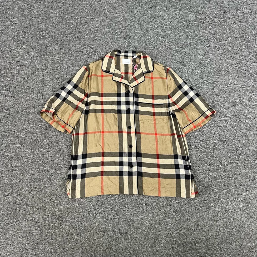 99新 BURBERRY/博柏利 Burberry 桑蚕丝 衬衫 uk4