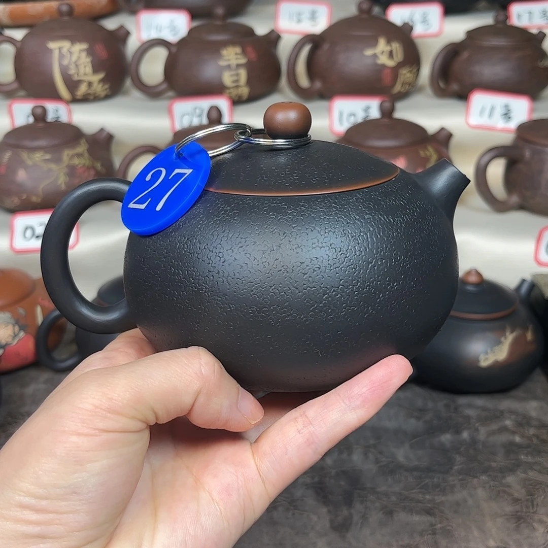 400毫升微微瑕纯手工荔枝纹西施壶