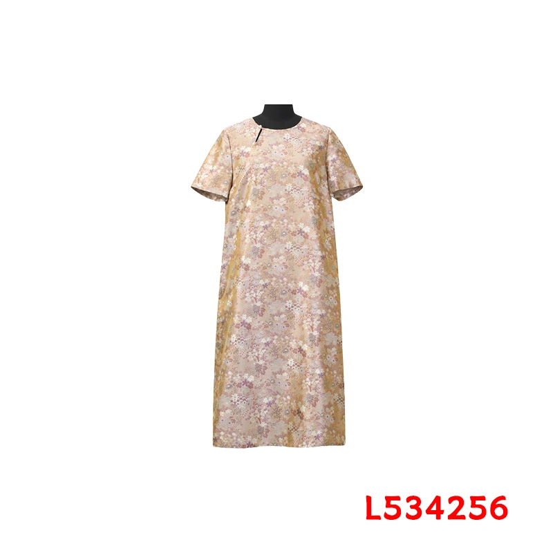 【苏大美】小草花蜀锦罗连衣裙 534256