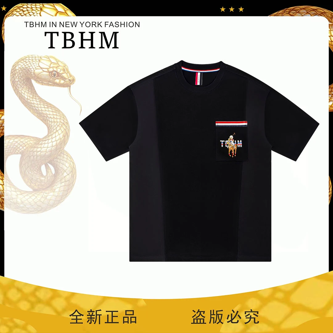 TBHM/马球小熊《100%棉》空气层T恤TB005