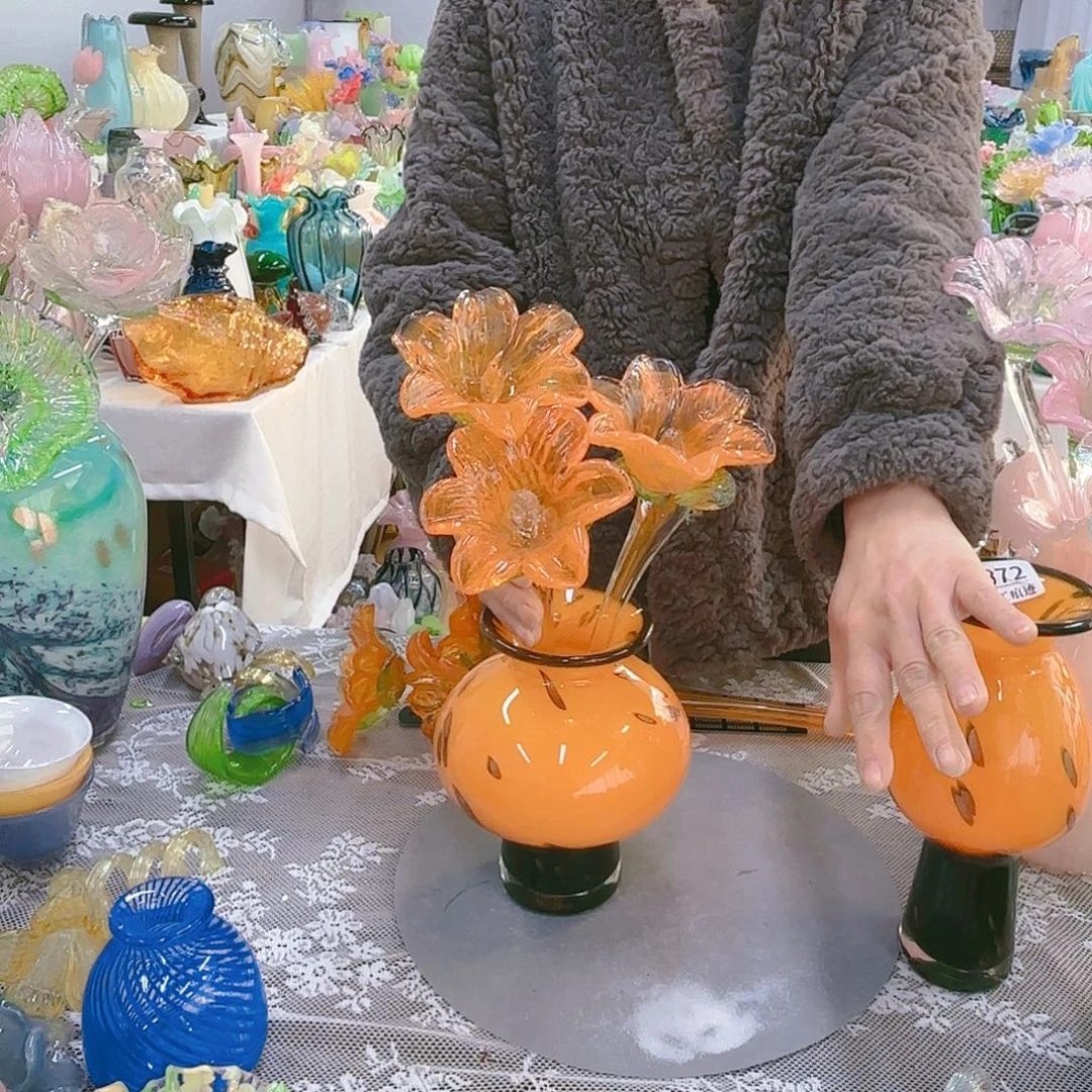 福利不退不换琉璃花瓶艺术品