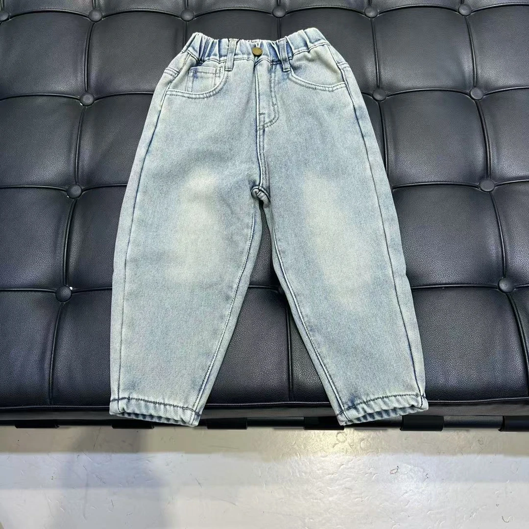 杭州六小六正版 BY LIUXIAOLIU韩版高货冬季儿童加绒牛仔裤9224