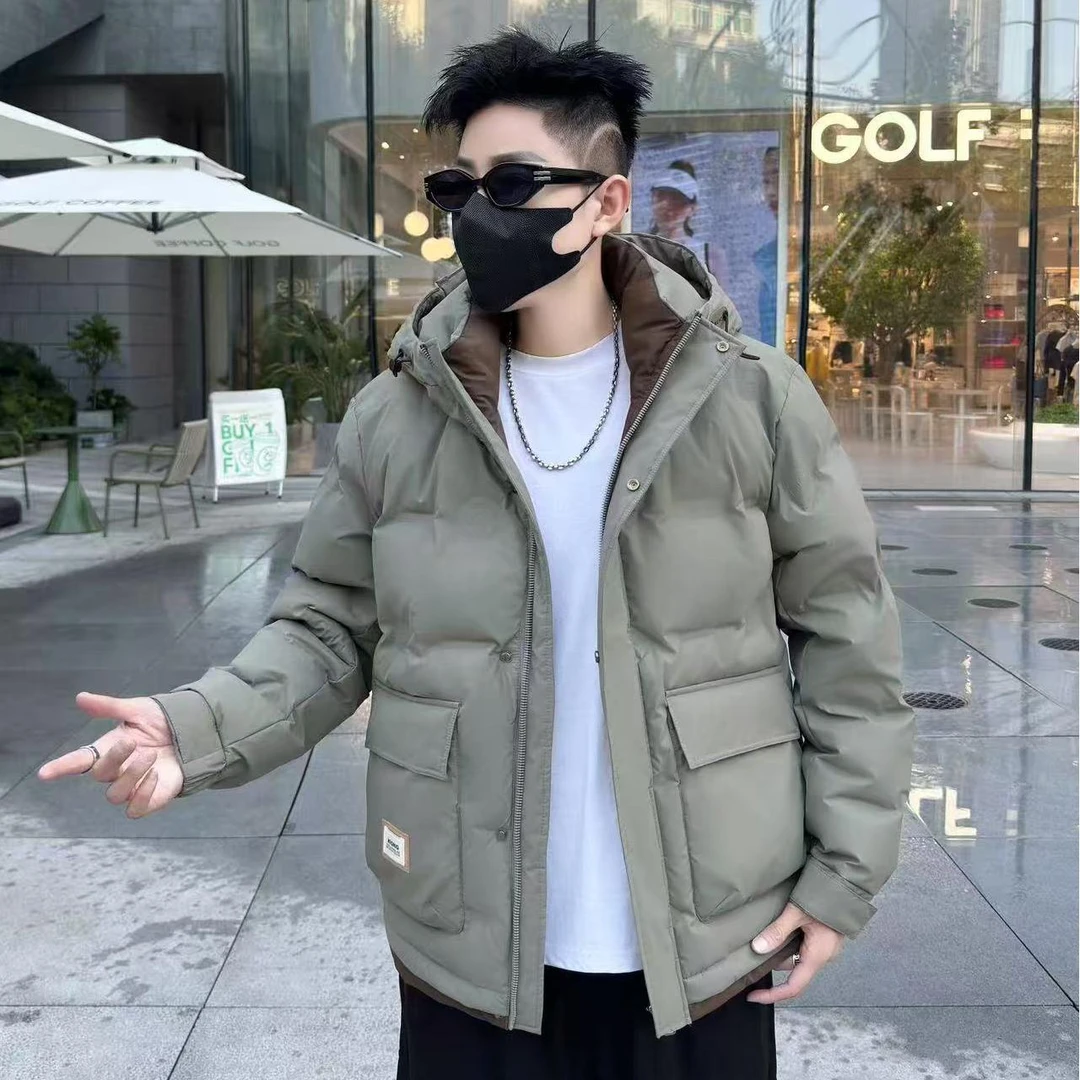 冬季高品质御寒百搭显瘦不臃肿连帽加厚保暖夹克外套659