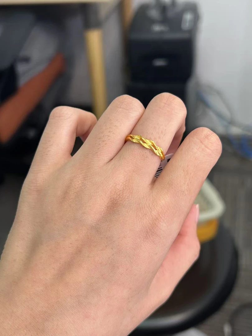 足金999 穗穗平安开口戒指 2.26