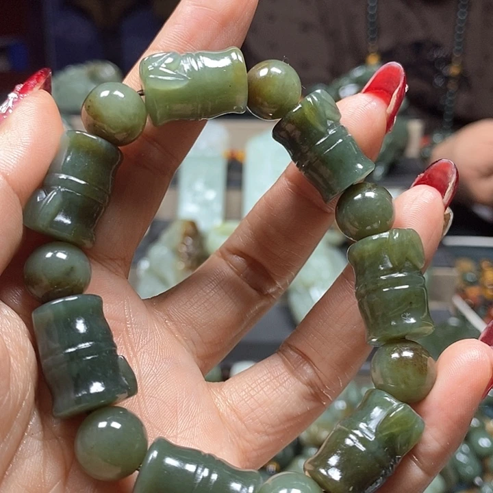 和田玉手串未镶嵌