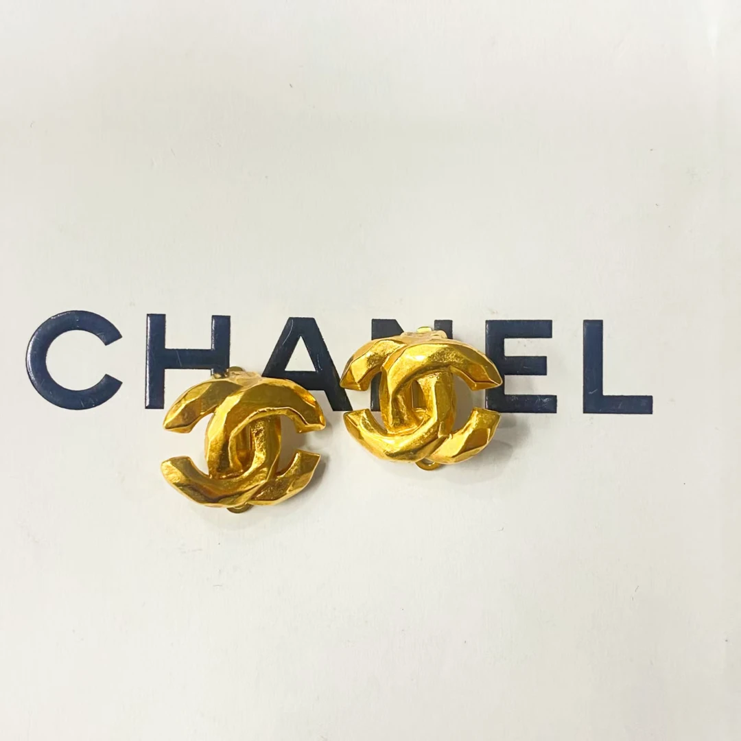 95新 Chanel/香奈儿 Chanel vintage香奈儿中古双c耳夹