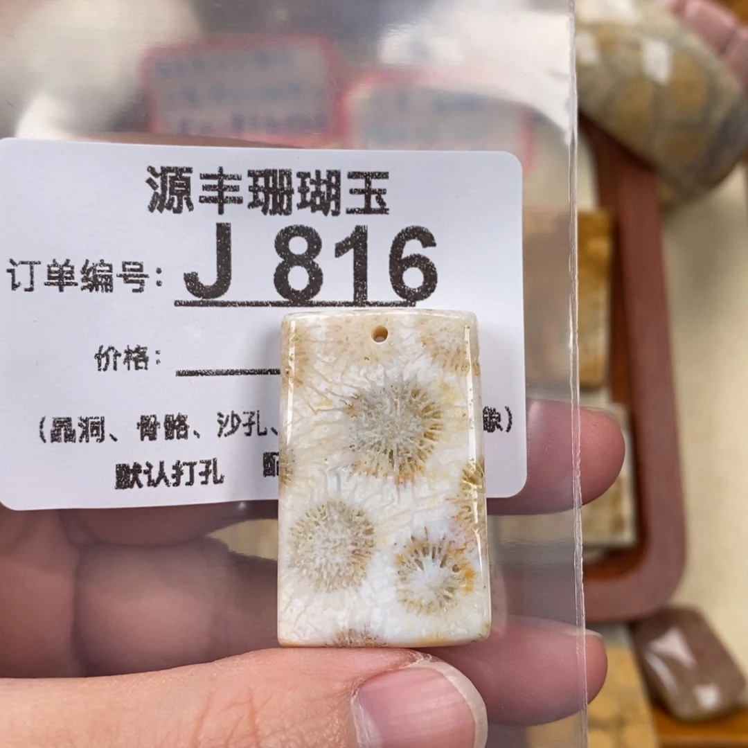 硅化玉颈饰未镶嵌稀****怪