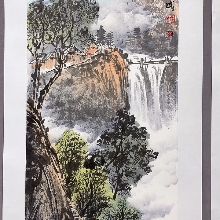 国画亲笔手绘放心去藏