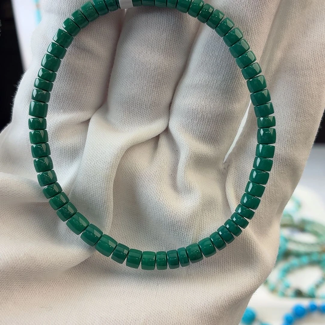 绿松石未镶嵌绿松石4.5mm