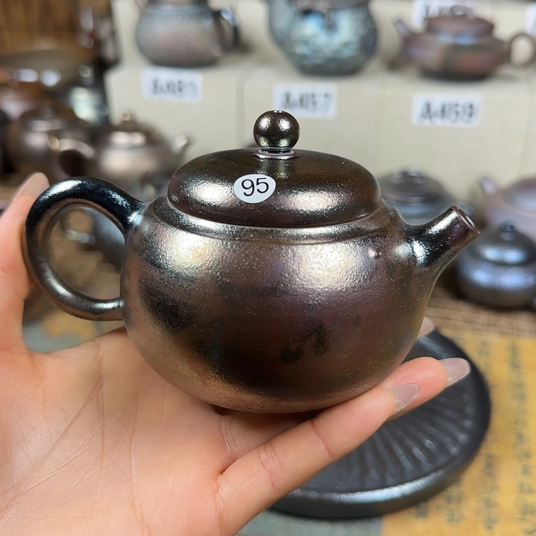云南建水紫陶古法柴烧壶