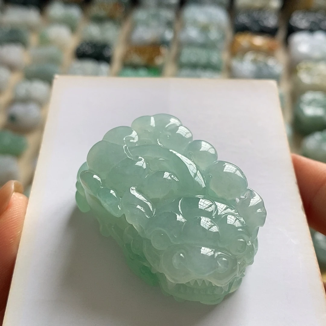 颈饰未镶嵌翡翠天然翡翠貔貅吊坠