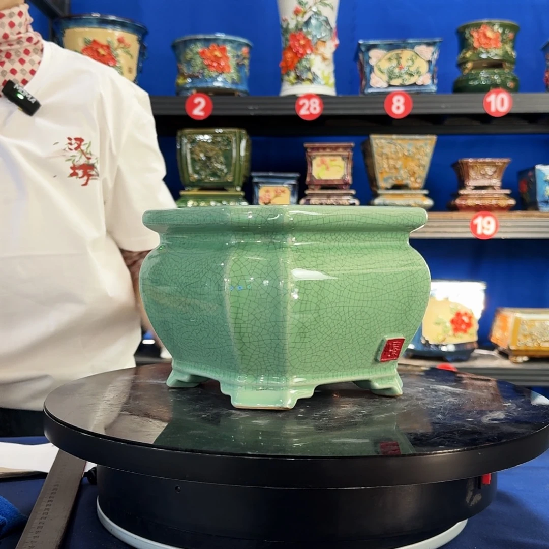 552浅绿微瑕外口20内深13