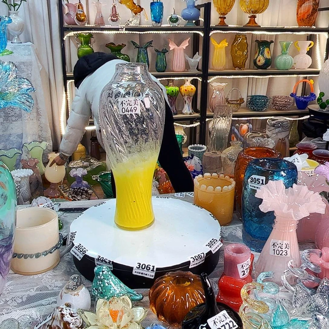 0449 家悦美居琉璃摆件不完美