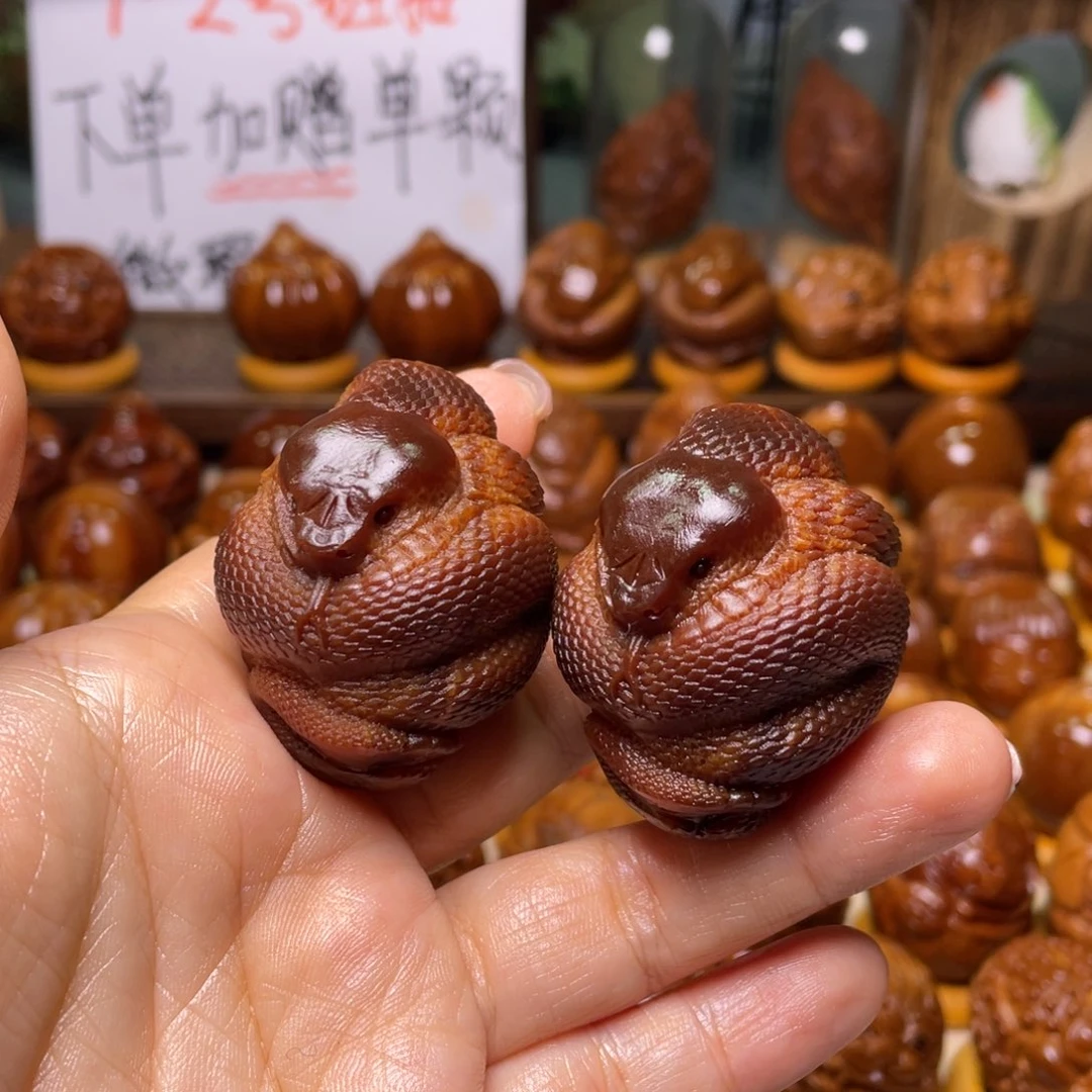 橄榄核手串/手链苏*玉华蛇一对