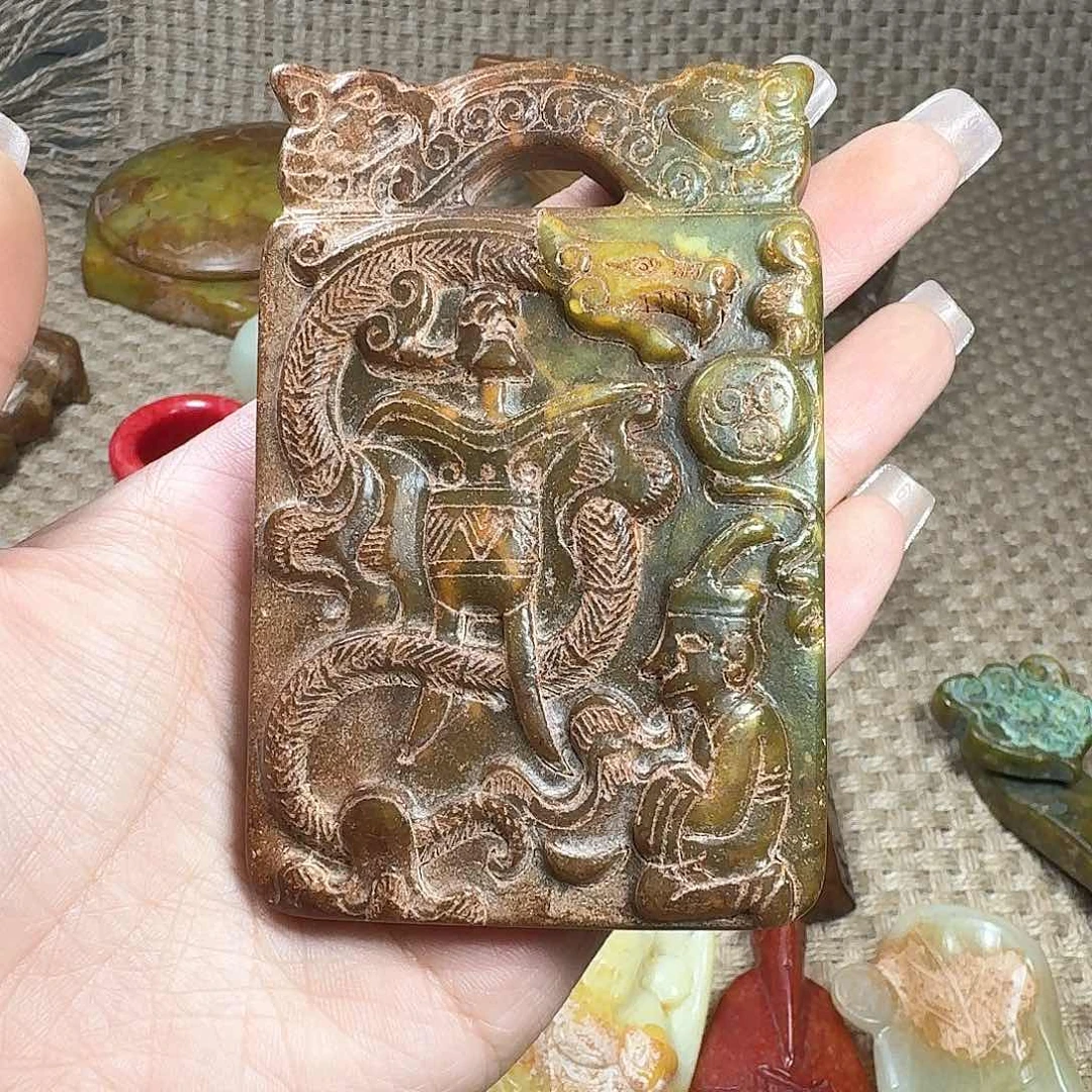 白玉菩提吊坠挂件